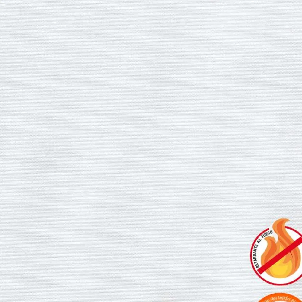 Tela Black Out Fire Retardant White